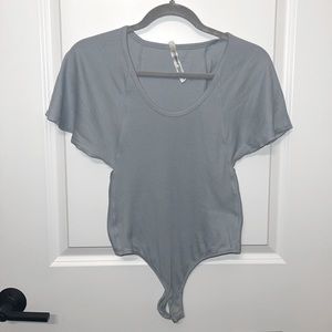 Free People powder blue bodysuit